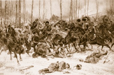 Cavalleria prussiana contro i cosacchi del Don: feroce scontro sul Dniester, 1914-19 da Unknown